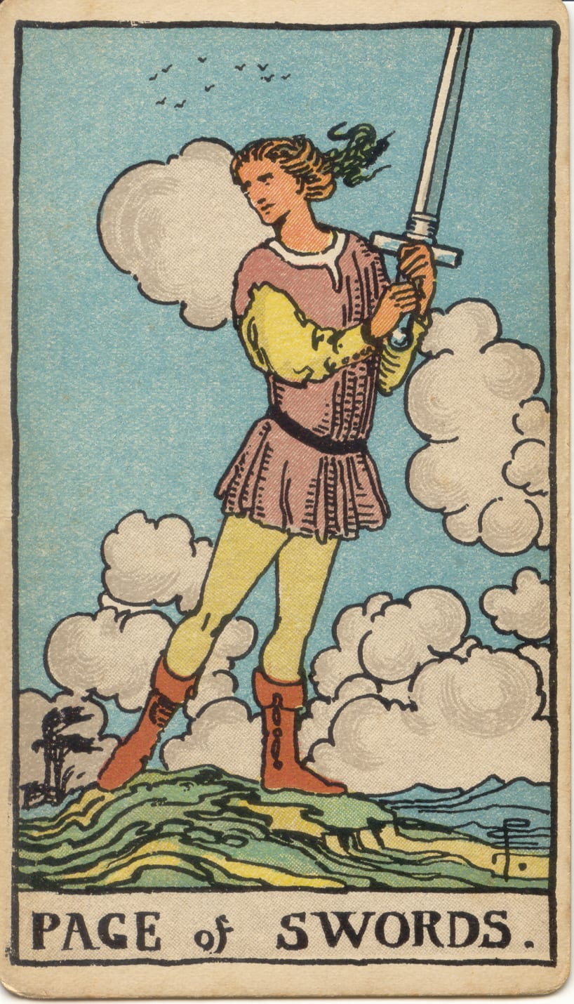 ライダー・ウェイト版タロット ソードのペイジ